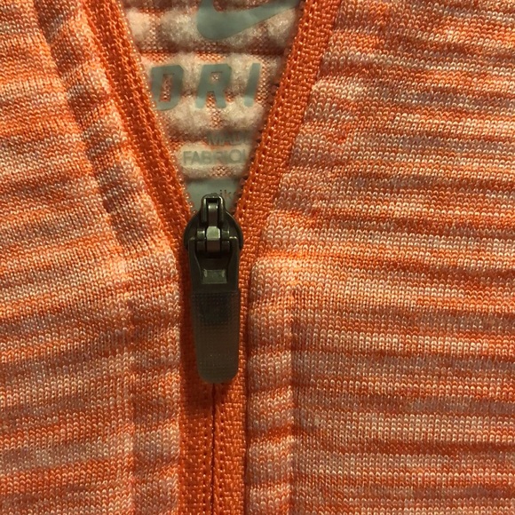 Nike Element Sphere Half Zip Long Sleeve Running Shirt Orange heathered - 2 - Picture 8 of 13